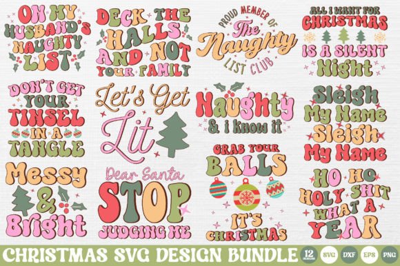 Download Funny Christmas Quotes SVG Bundle - Funny christmas Collection