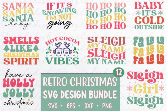 Download Retro Christmas SVG BUNDLE - Premium Resources