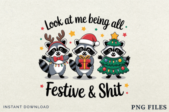Download Funny Christmas Sarcastic Raccoon Png, C - Funny christmas Collection