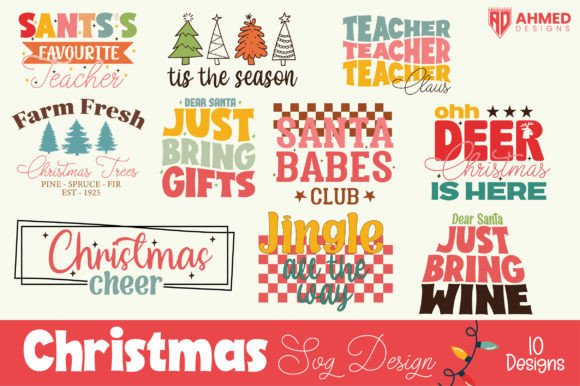 Download Retro Christmas SVG Bundle - Premium Resources