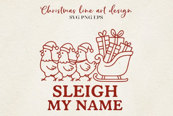 Download Funny Christmas Chicken Line Art - Funny christmas Collection