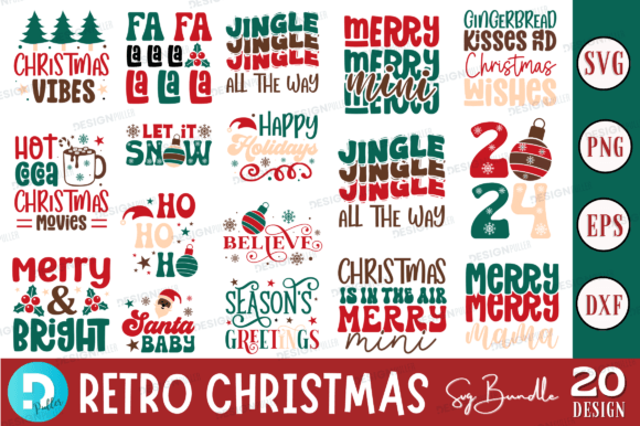 Download Retro Christmas SVG Bundle - Retro christmas svg bundle Collection