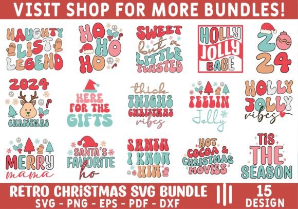 Download Retro Christmas Svg Bundle - Premium Resources