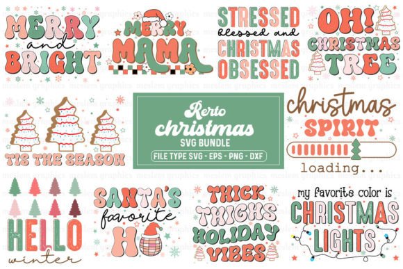 Download Retro Christmas SVG Bundle - Premium Resources
