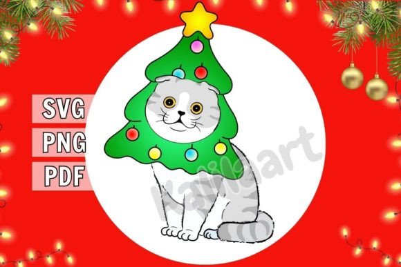 Download Funny Christmas Cat SVG - Funny christmas Collection