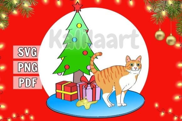 Download Funny Christmas Cat SVG - Funny christmas Collection