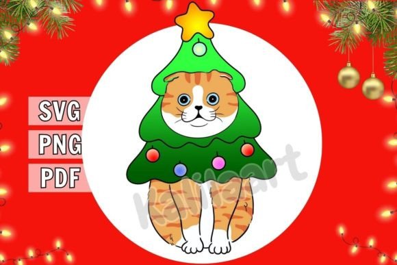 Download Funny Christmas Cat SVG - Funny christmas Collection