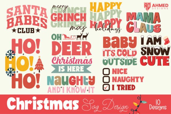 Download Retro Christmas SVG Bundle - Premium Resources