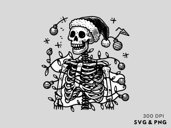Download Funny Christmas Skeleton SVG PNG - Funny christmas Collection