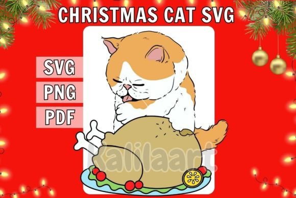 Download Funny Christmas Cat SVG - Funny christmas Collection
